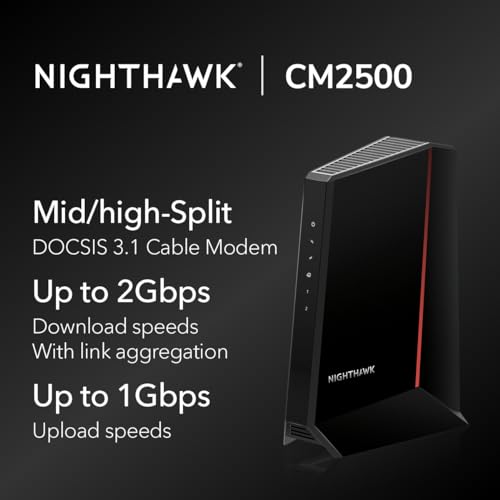 Cable Modem DOCSIS 3.1 Black L771080