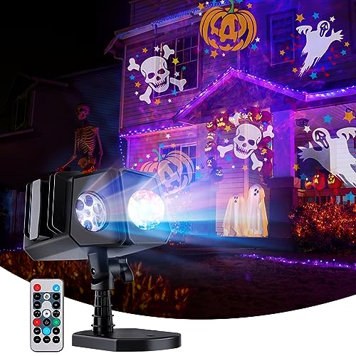 Halloween Christmas Projector Lights Outdoor 26 HD Effects Waterproof with Timer Landscape Lights K17835