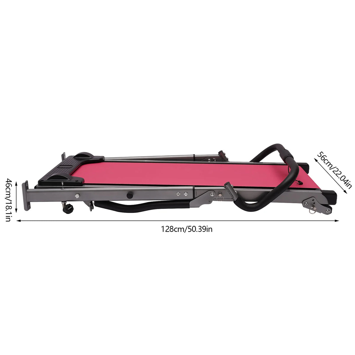Pink Incline Folding Treadmill F1544