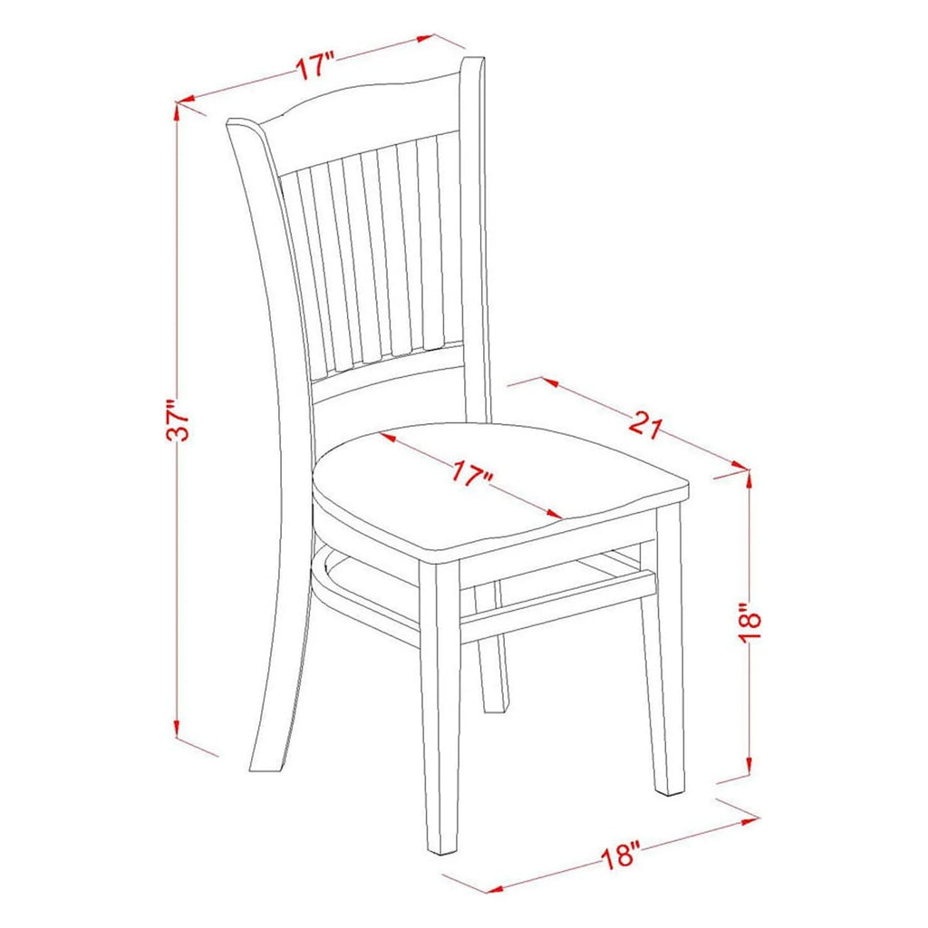 Linen White Dining Chair with Wood Seat B47234