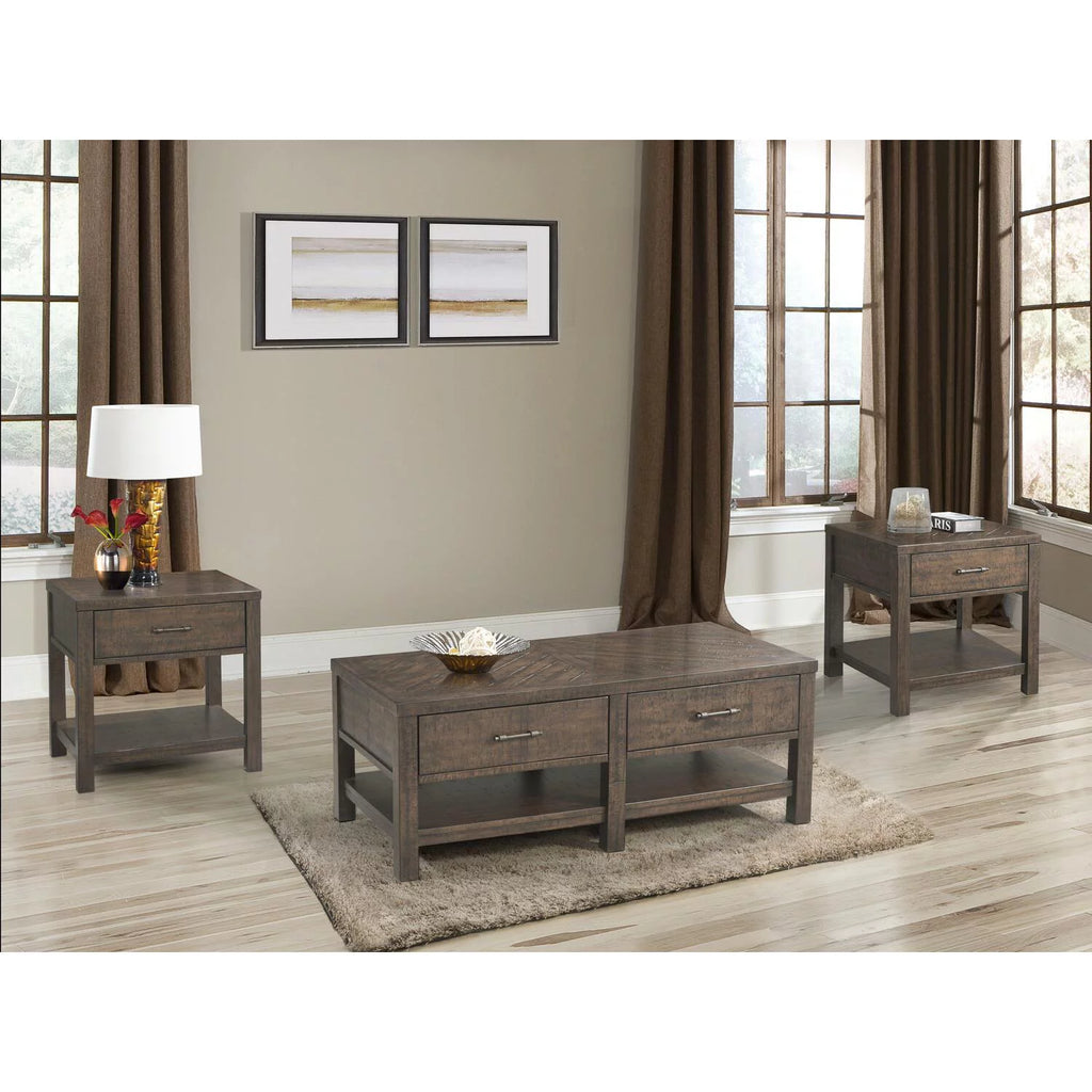 Square End Table in Walnut J73596