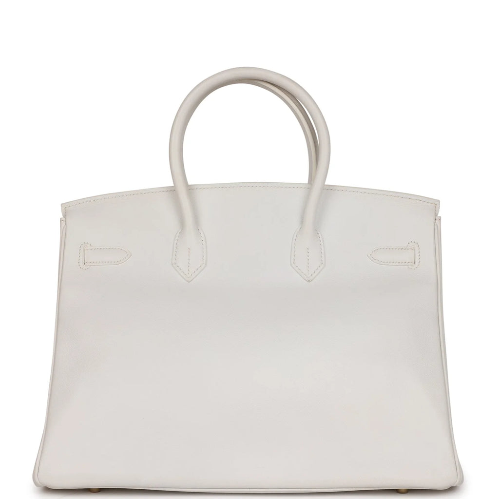 White Epsom Leather Handbag U403