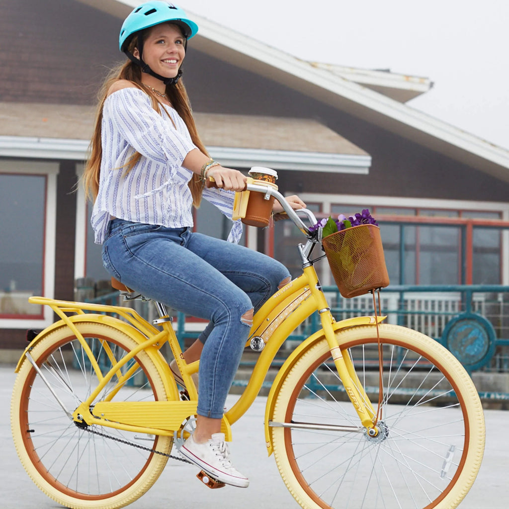 Yellow 26 Inch Cruiser Bike A418538