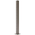 Bronze Cable Stair Middle Post with Post Cap and One Piece Base Trim C237