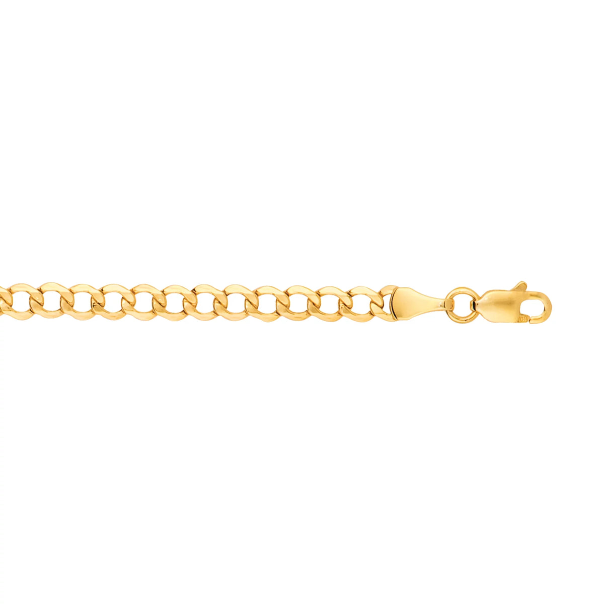14k Yellow Gold 4.4 mm Cuban Curb Chain 22" L52829