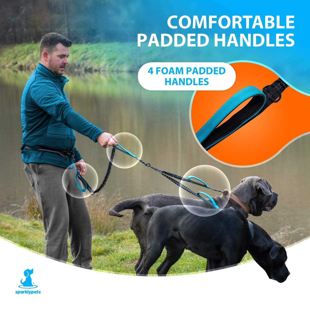 Hands Free Double Dog Leash N715412