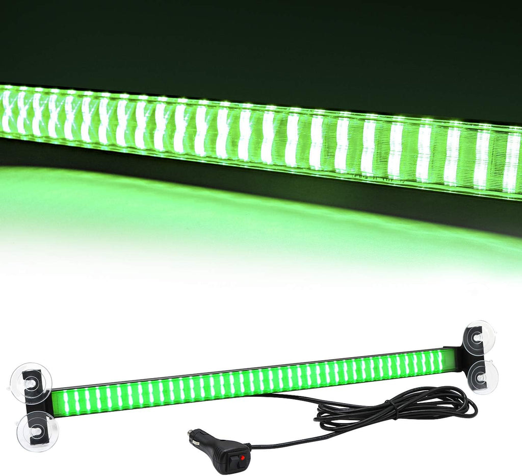 120 LED Red Blue Interior Windshield Strobe Light Bar Pack of 2 C13166