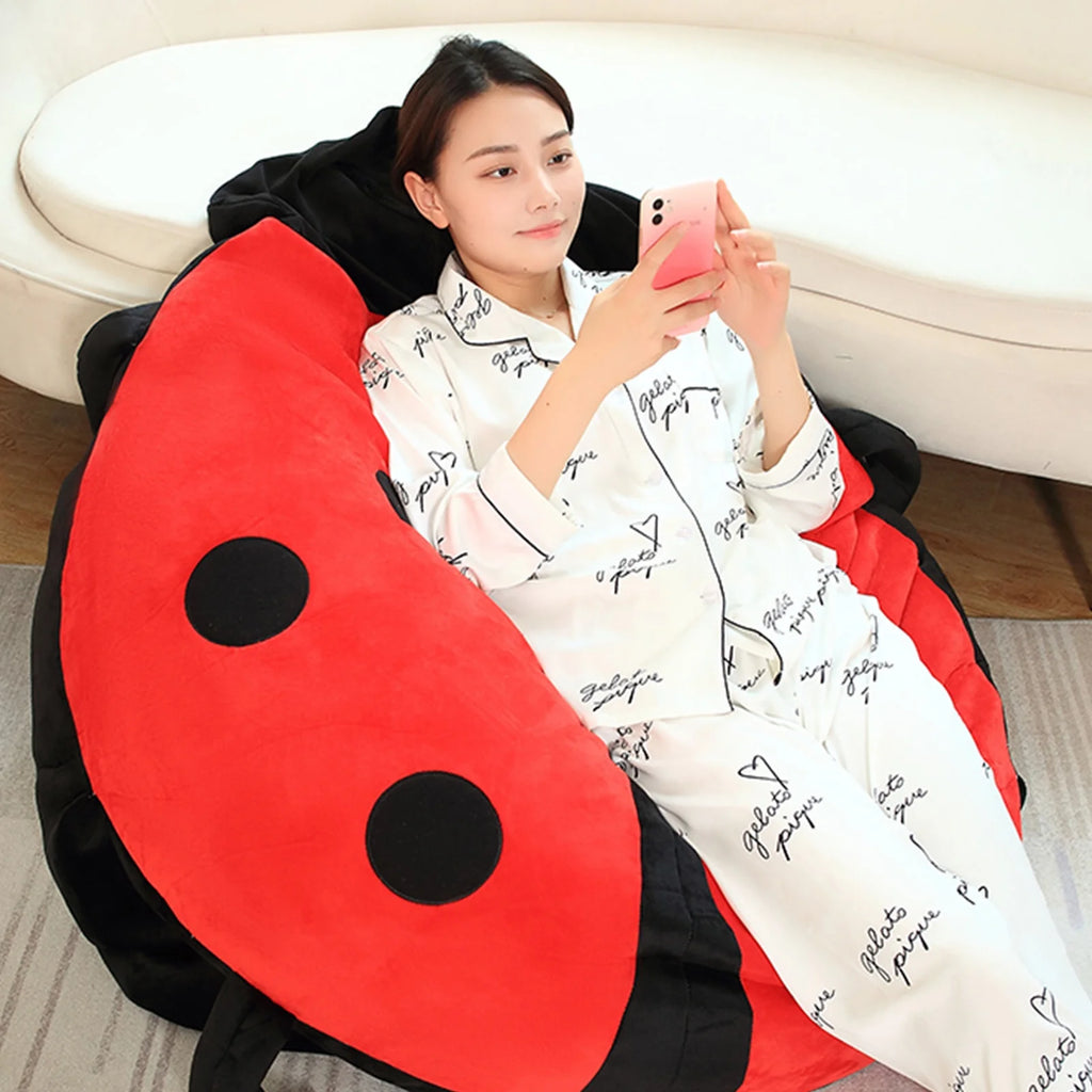 Wearable Ladybug Pillow, Plush Removable Oversized 60cm/23in E526013