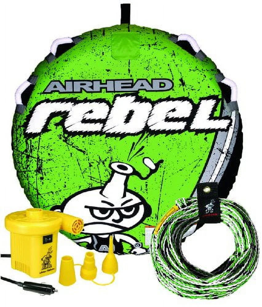 1 Rider Towable Tube with Rope & Pump T6108