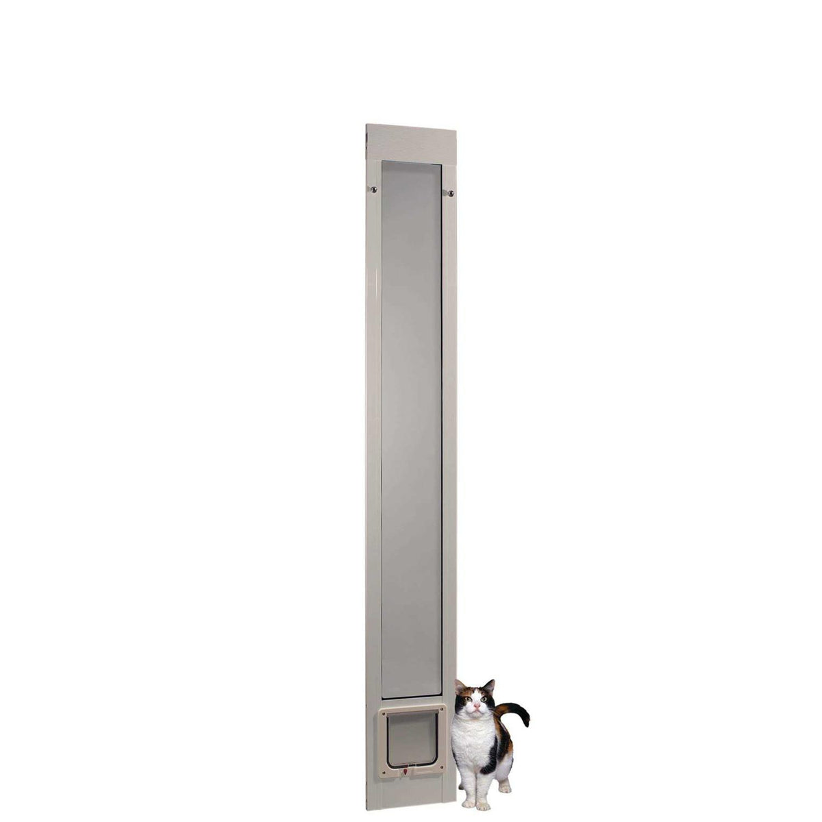 80'' White Pet Patio Door U169