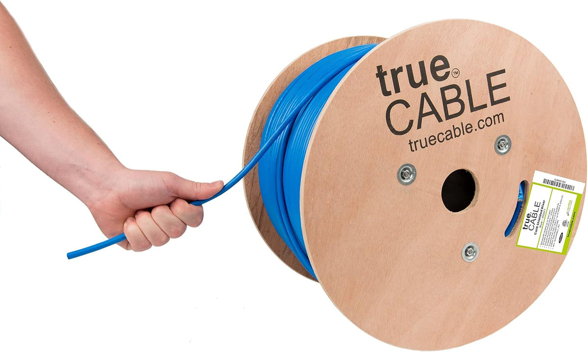 1000ft Red 23AWG Solid Bare Copper Bulk Ethernet Cable J697