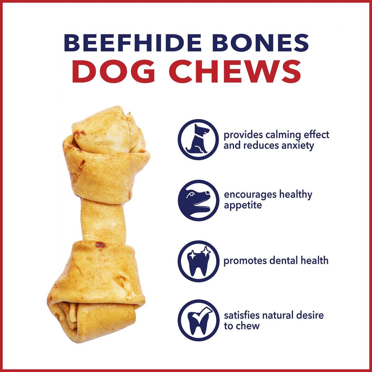 Beefhide Bones Chicken Flavored 6", 12 Count P817