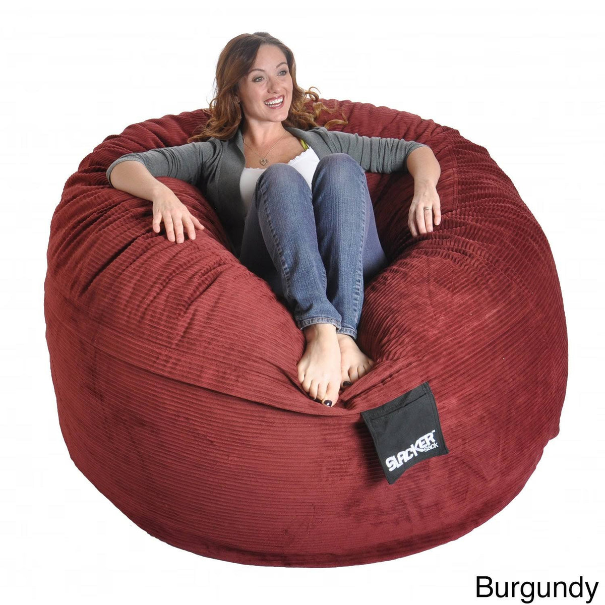 5-Foot Round Corduroy Bean Bag Chair H340