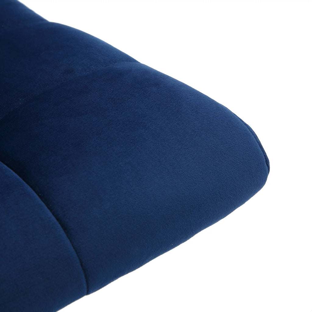 Blue Fabric Adjustable Height Swivel Office Chair D6656