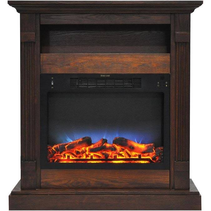 White Mantel Electric Fireplace G42863