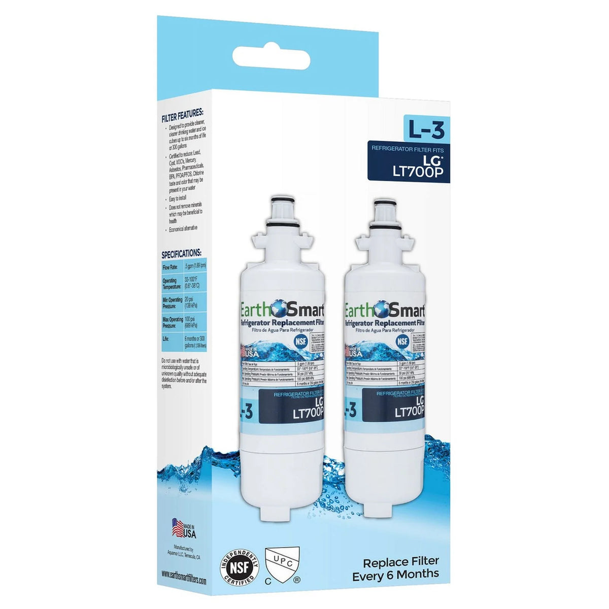 Replacement Filter for Refrigerators, 300 gal N2643