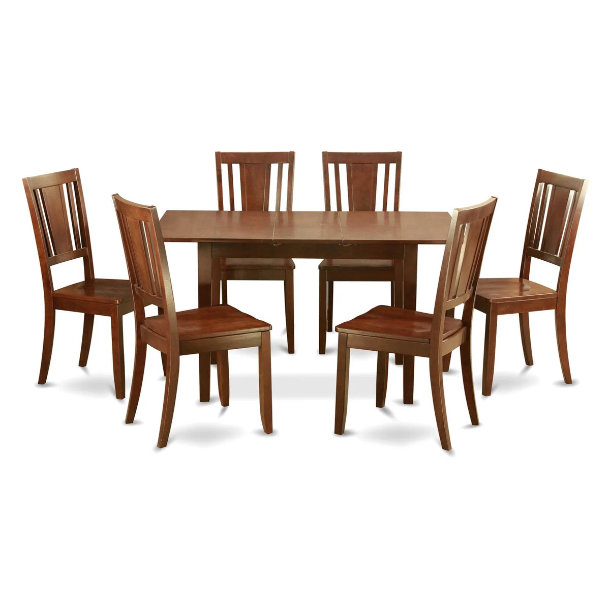 7 Pc Dining Table Set with Leaf and 6 Chairs I2744