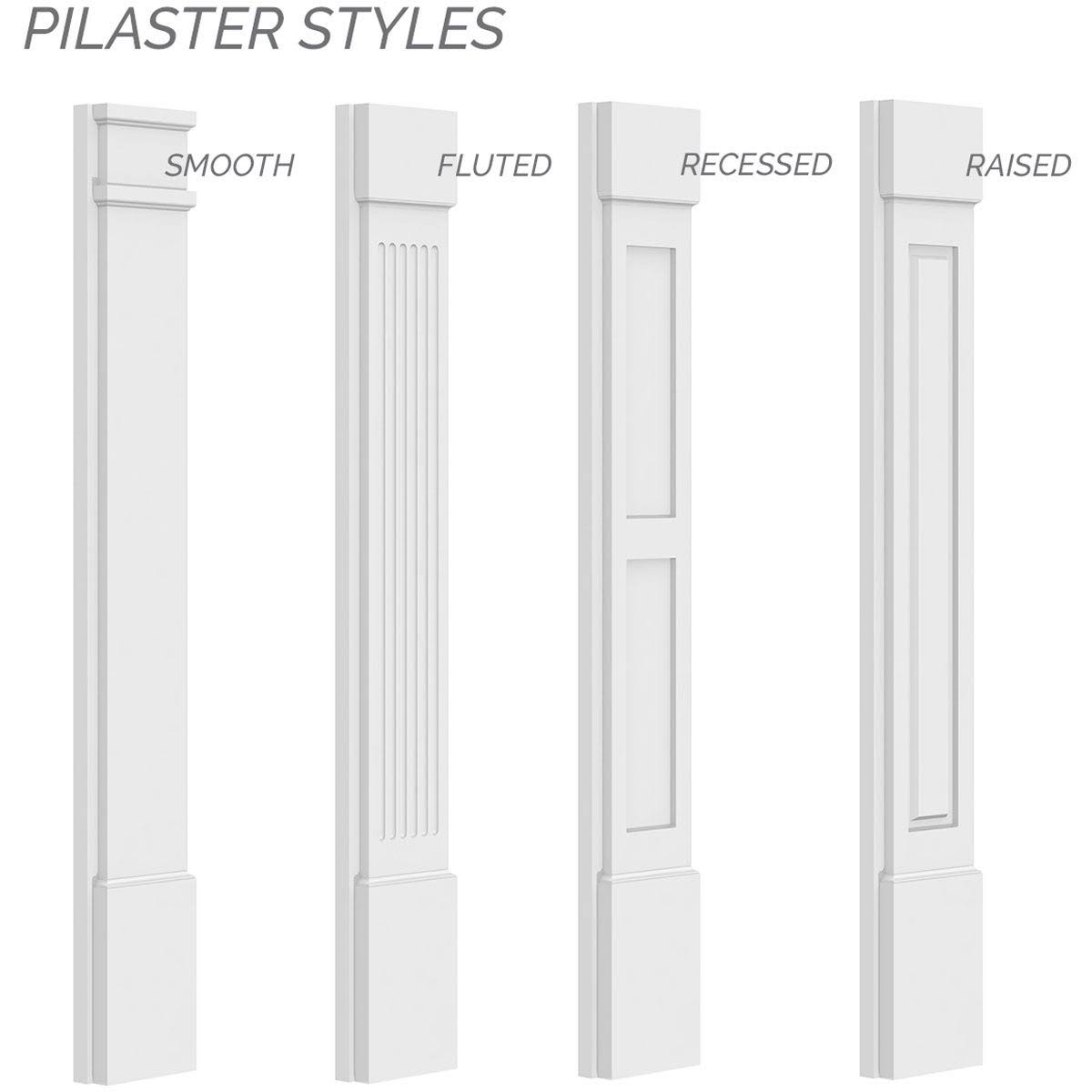 Plain PVC Pilaster (Pair) J60784