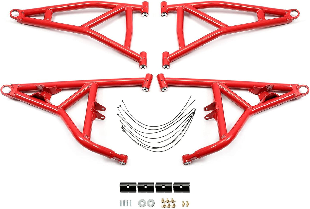 4 A Arms Upper & Lower Rods A-Arms Powder Coated Heavy Duty R4200