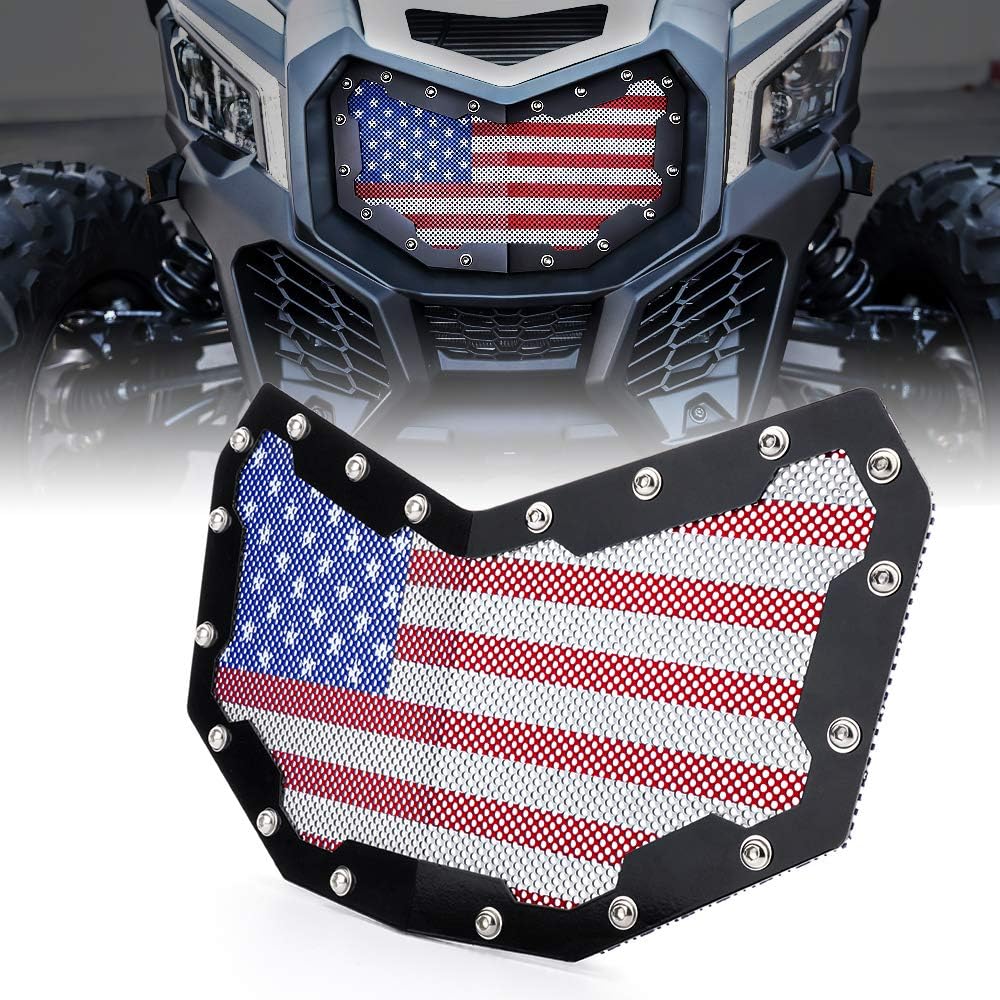 Black Steel Mesh Grille with 8 LED Lightbar Z761993