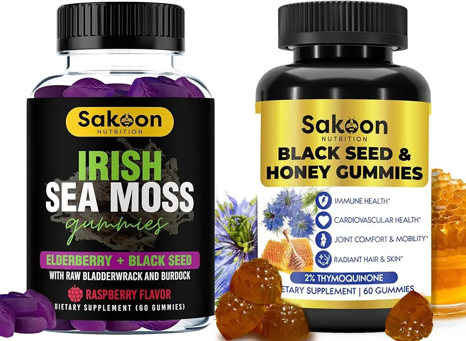 Black Seed Oil & Honey Gummies + Irish Sea Moss Gummies N996393