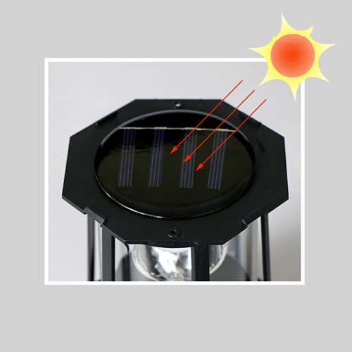Solar Powered Lighthouse 360 Degree Rotating Waterproof Garden Statue Light A90200