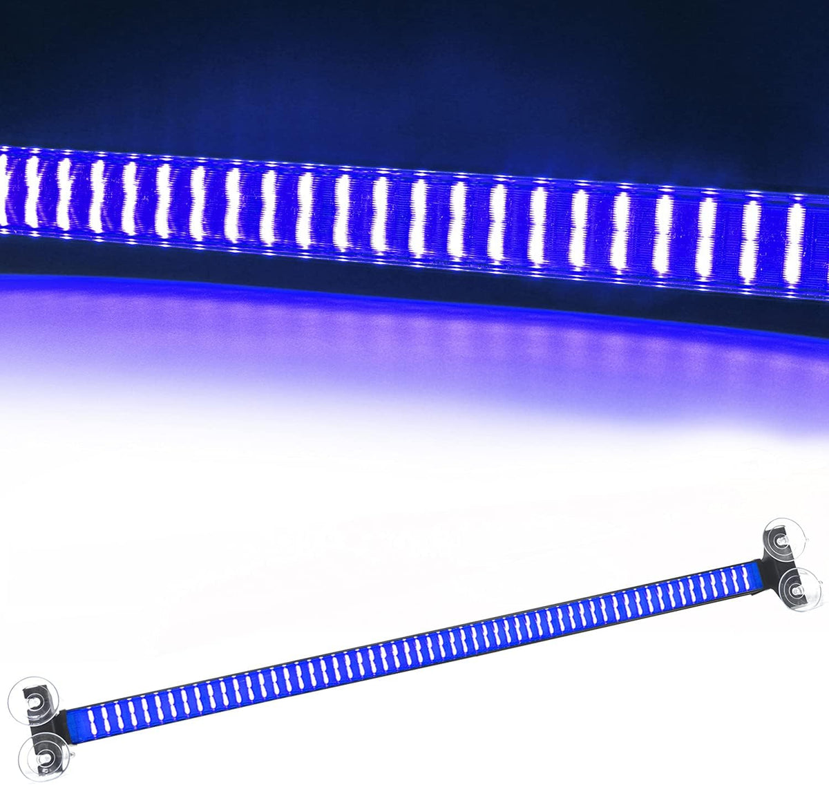 120 LED Red Blue Interior Windshield Strobe Light Bar Pack of 2 C13166
