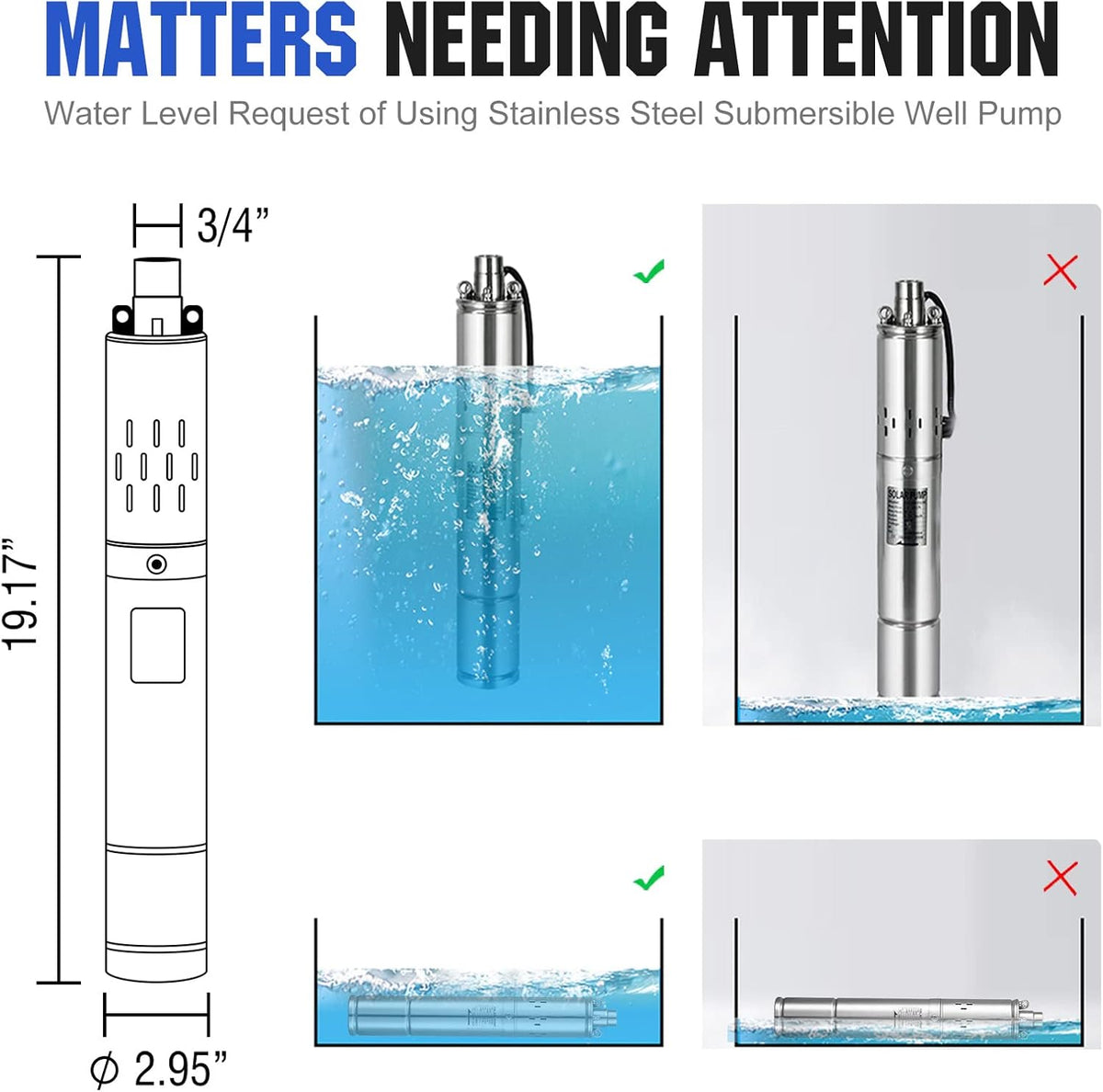 24V 400W Submersible Solar Well Pump Kit Z9137