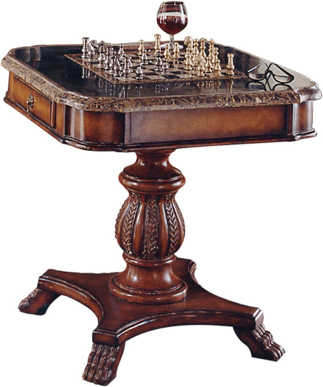 2-Drawer Wood Game Table Q12657