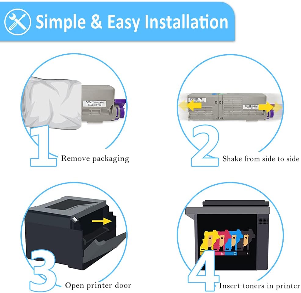 Compatible Toner Cartridges 4 Colors High Capacity J5587