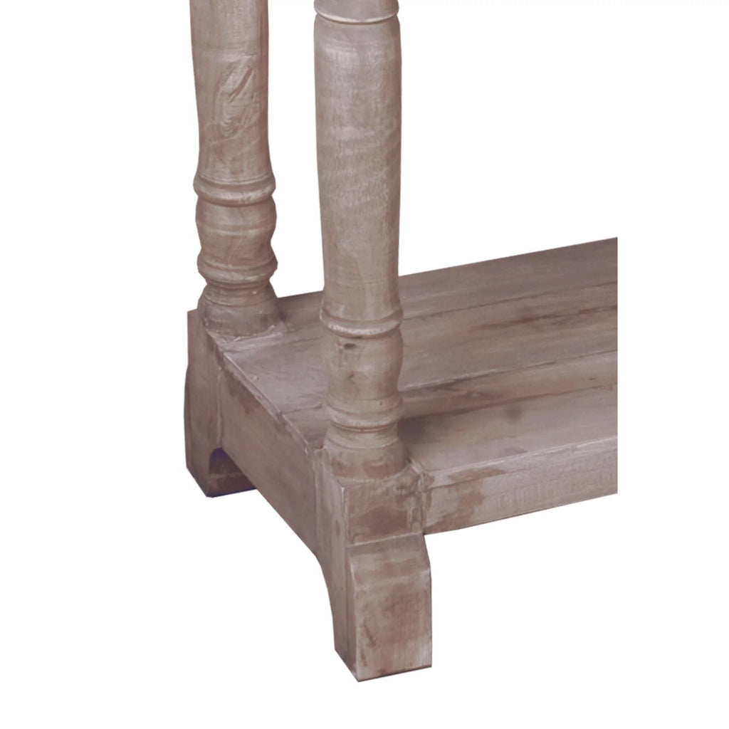 Natural Limewash Wood Console Table R95186