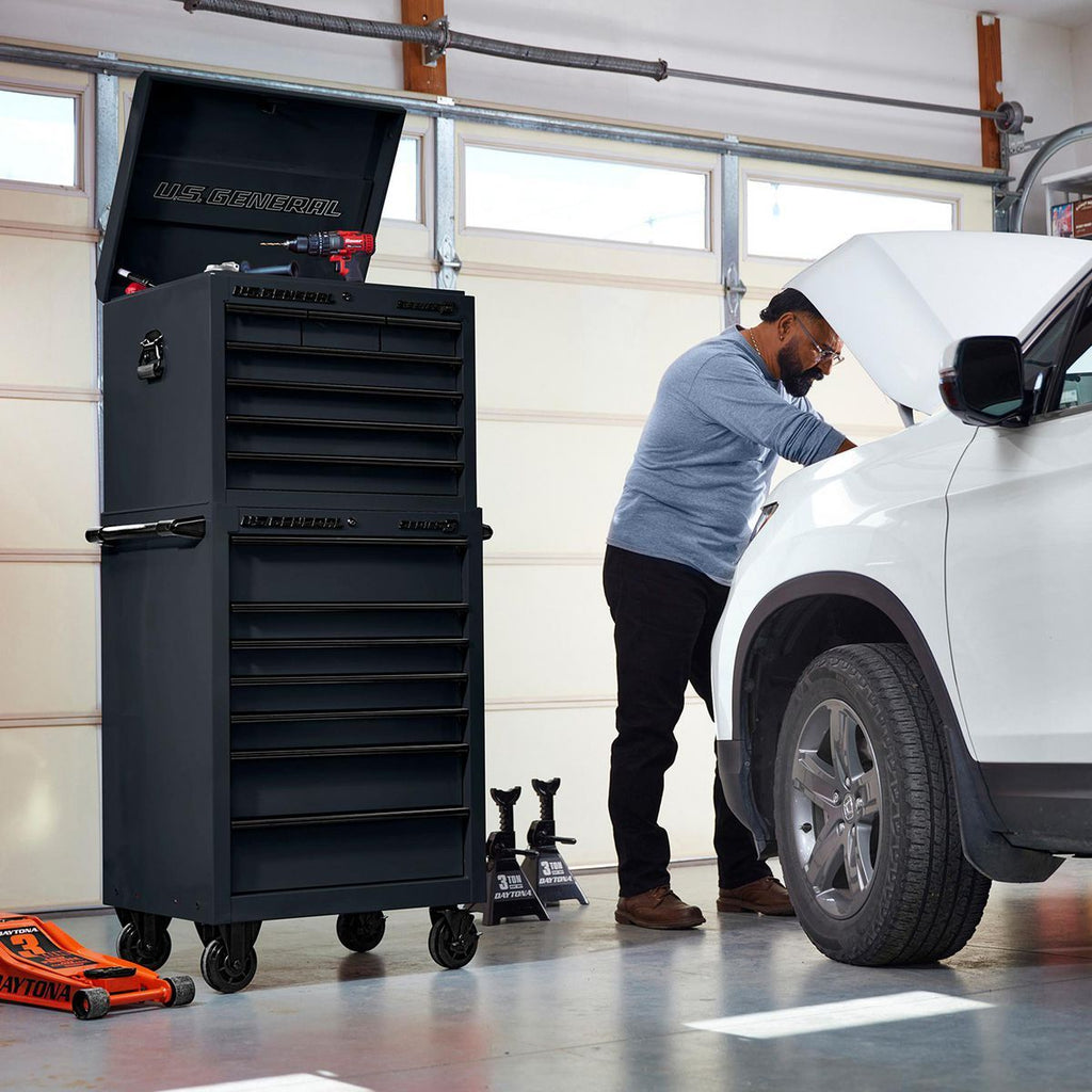 27 in. x 22 in. Black Roll Cab V20090