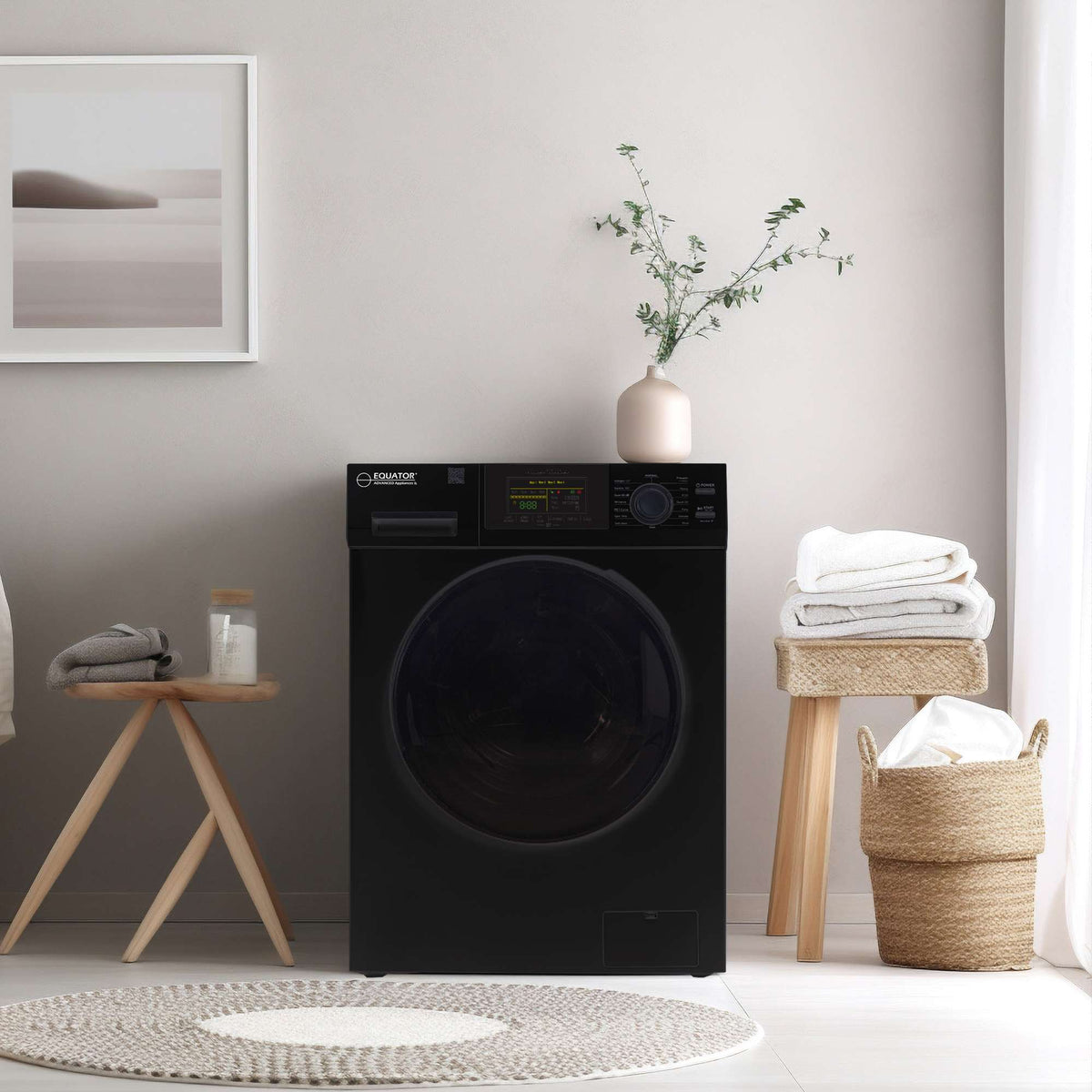 Black 110V Front Load Washer U490856
