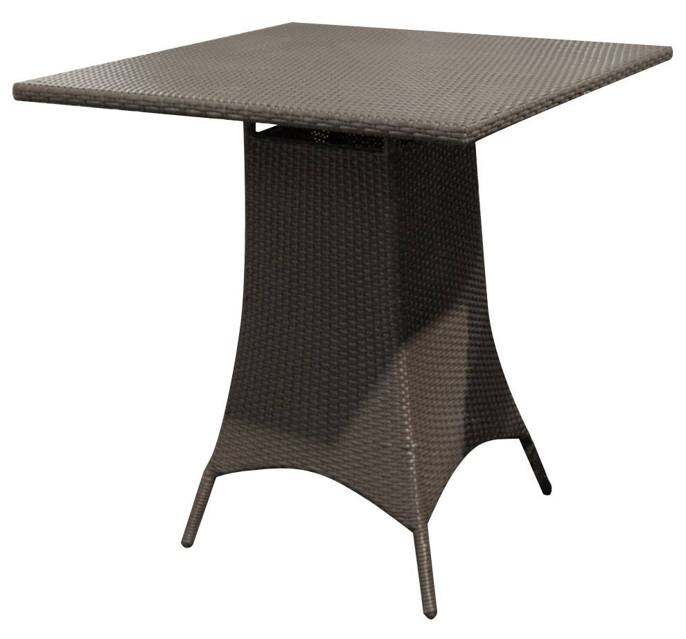 Ebony Wicker Square Pub Table C1811