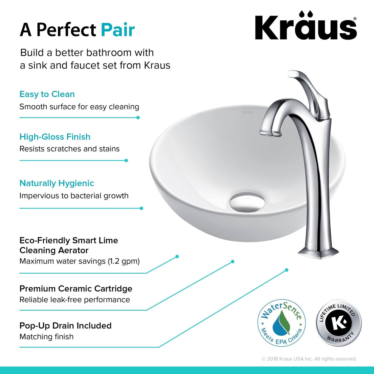 Oil Rubbed Bronze Bathroom Sink and Faucet Set I546