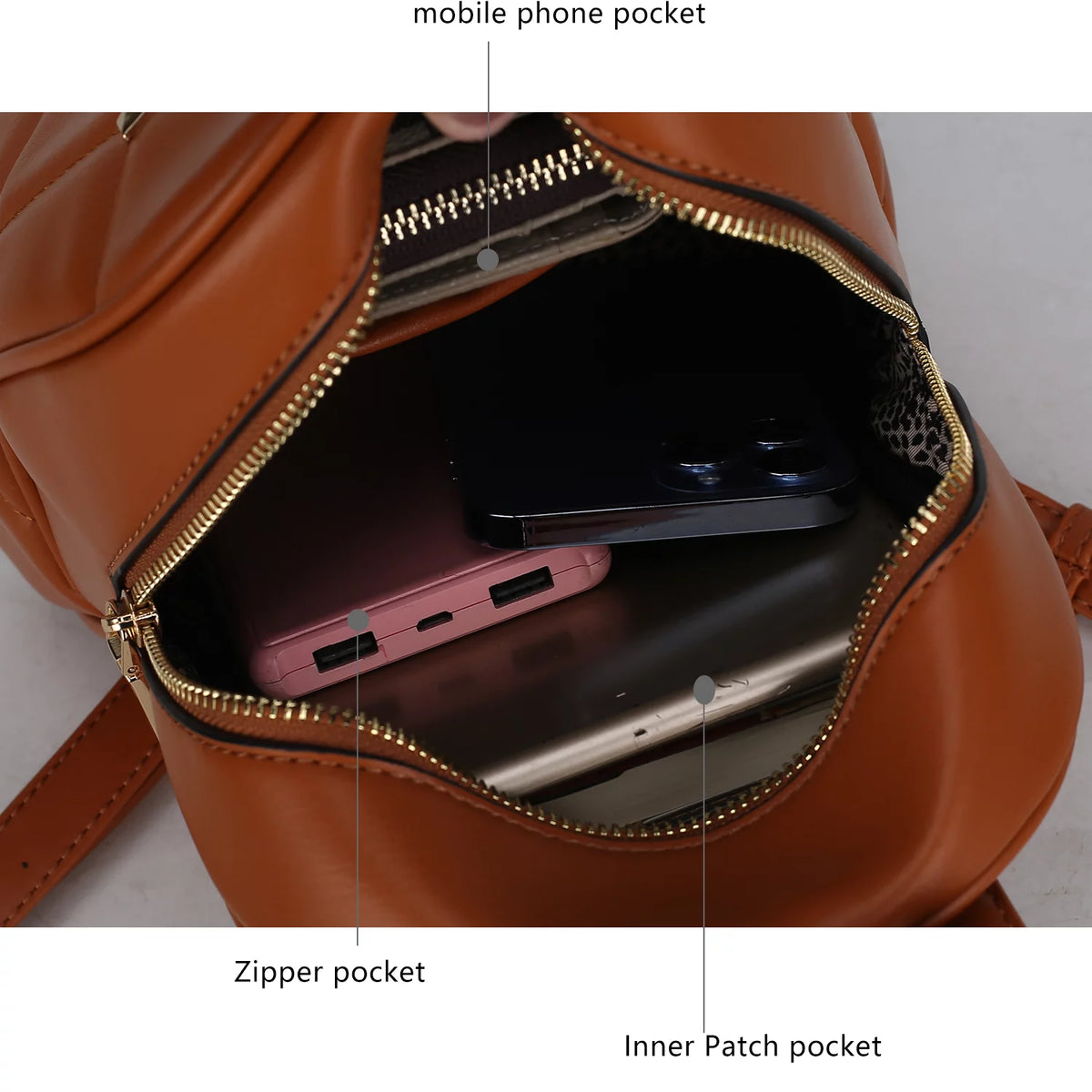 Vegan Leather Medium Backpack F937250