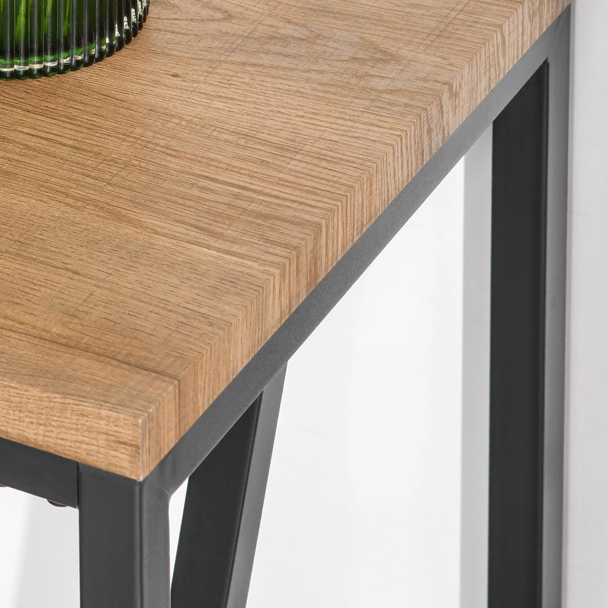 Rustic Industrial Bar Table with Metal Legs S3630