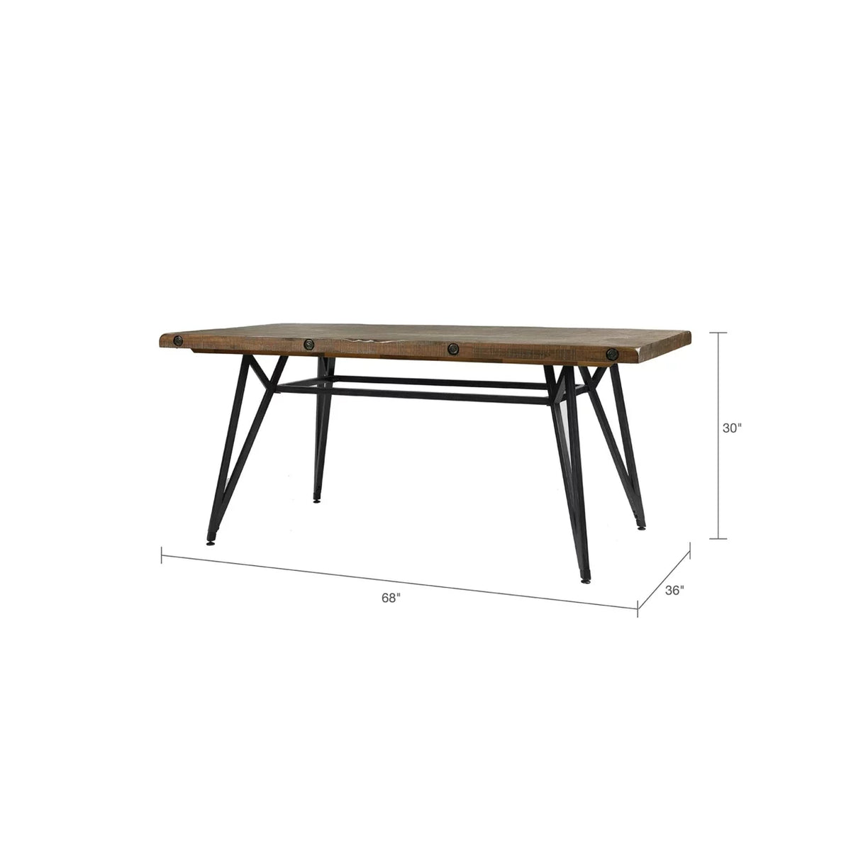 Reclaimed Brown Dining Table N57079