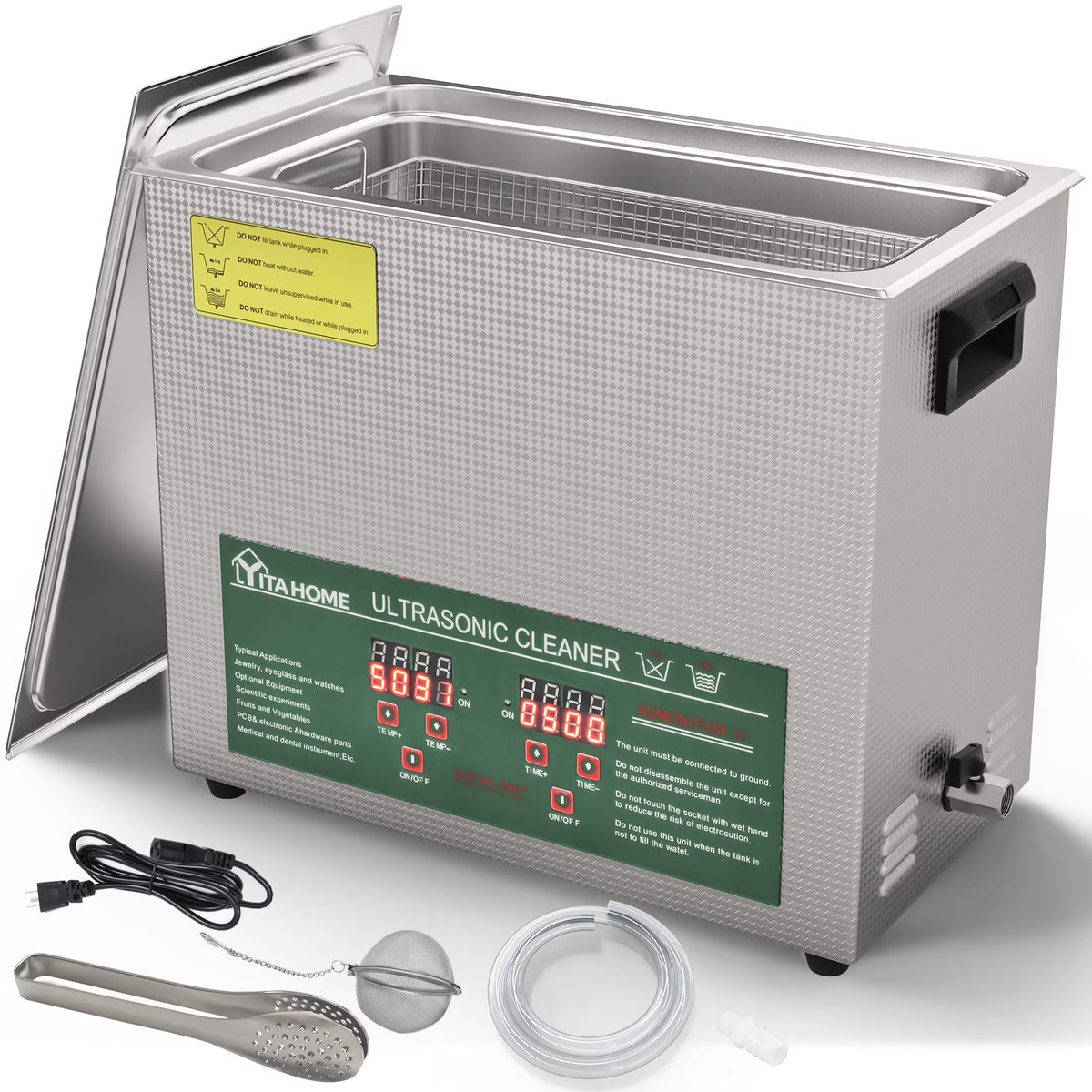 Ultrasonic Cleaner 6L with Heater and Timer R889