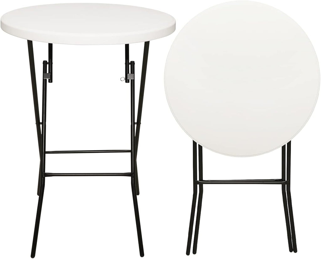 White 4FT Adjustable Folding Plastic Table D495