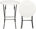 White 4FT Adjustable Folding Plastic Table D495