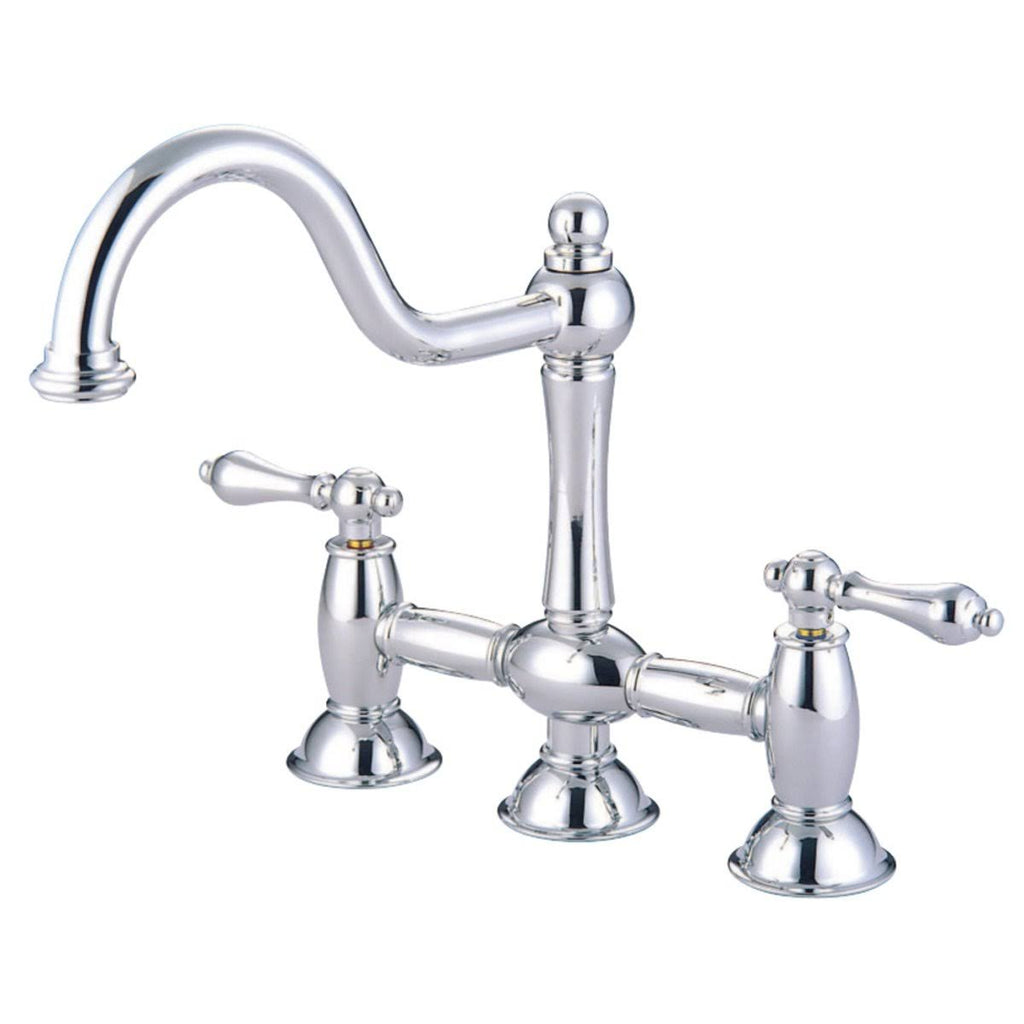 Oil Rubbed Bronze Bridge Kitchen Faucet K65287