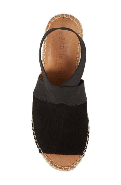 Black Suede Wedge X9718