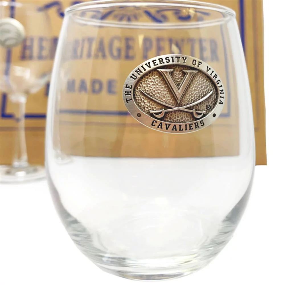 University of Maryland Terps Goblet Set Stemmed and Stemless Wine Set J9300