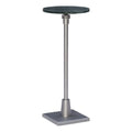 Adjustable Metal and Green Marble Accent Table R855