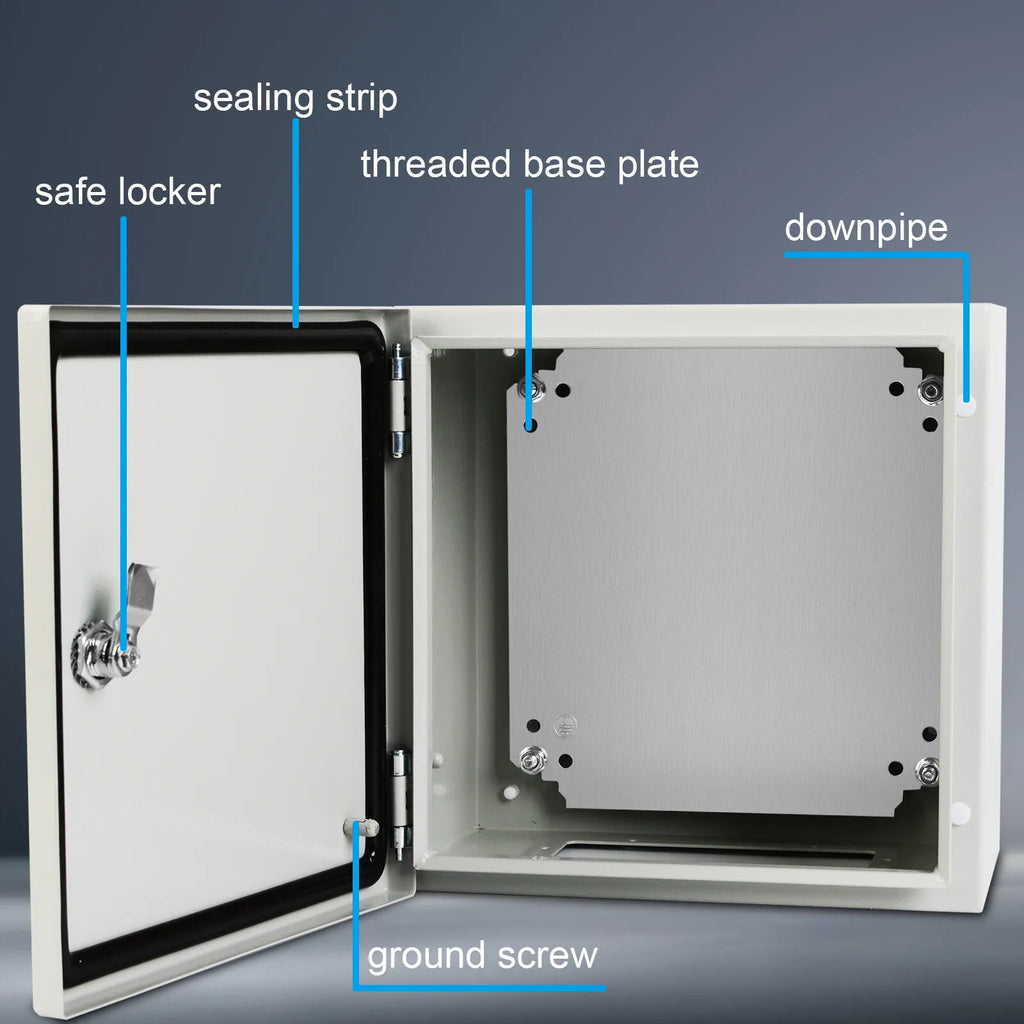 12x12x8'' Carbon Steel Electrical Enclosure Box IP66 H21118