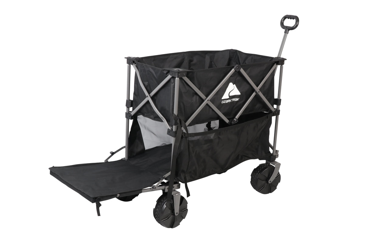 Folding Wagon with Extension Handle, Black R394066