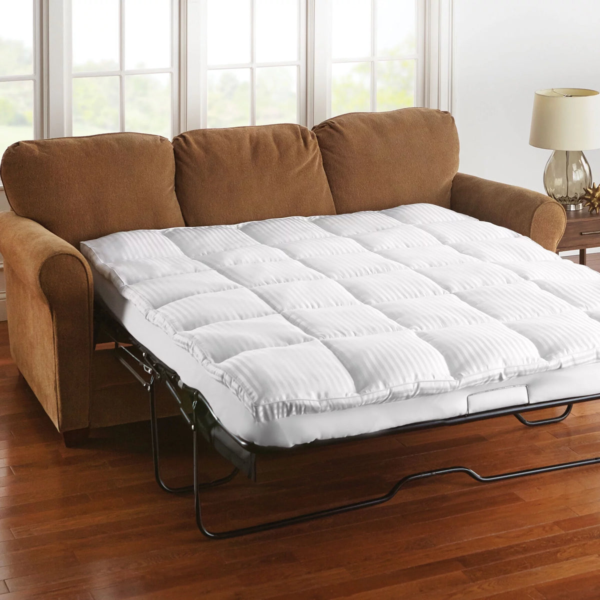 Sofa Bed Mattress Topper Full White G5706