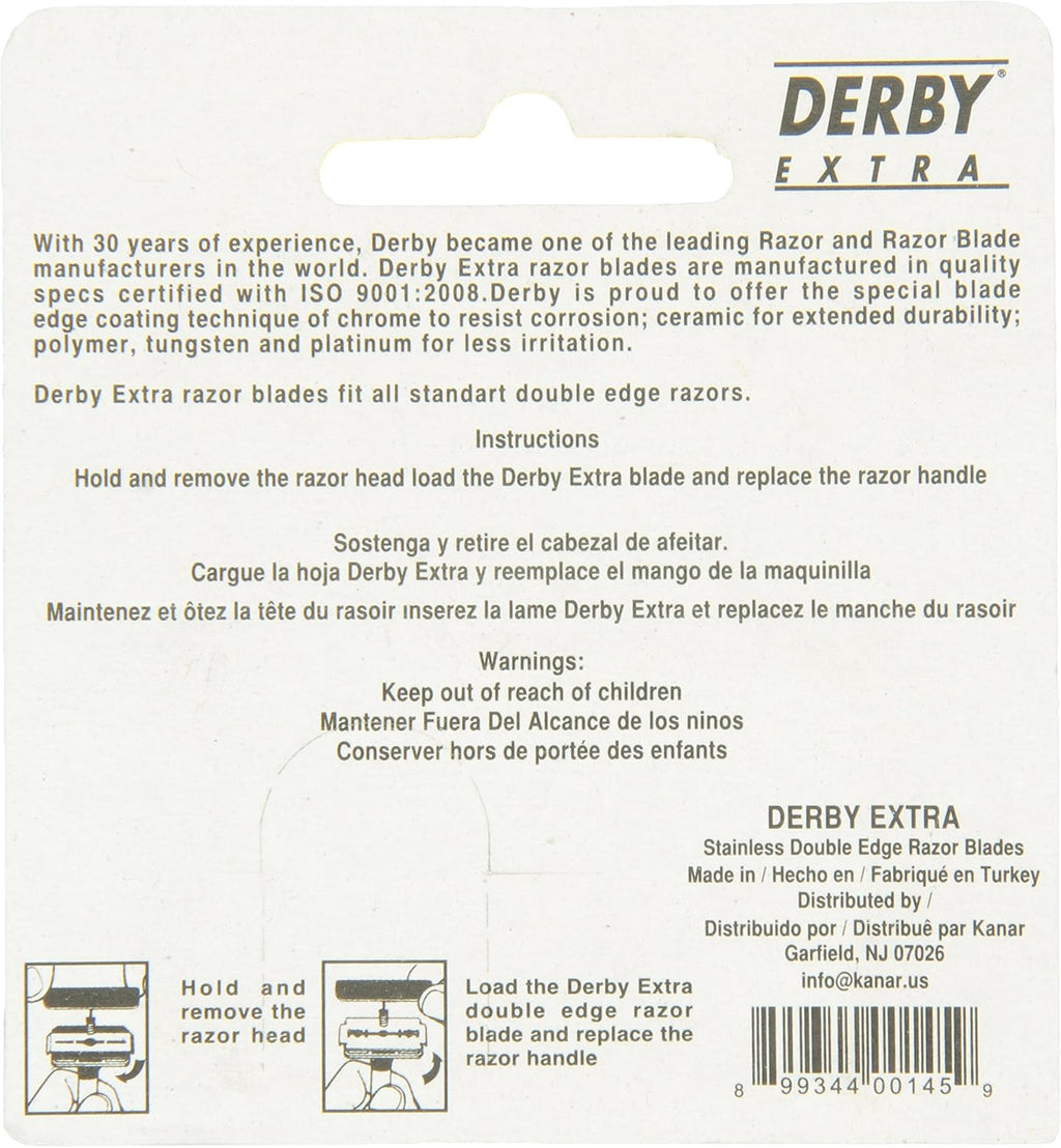 Derby Extra Double Edge Razor Blades F748