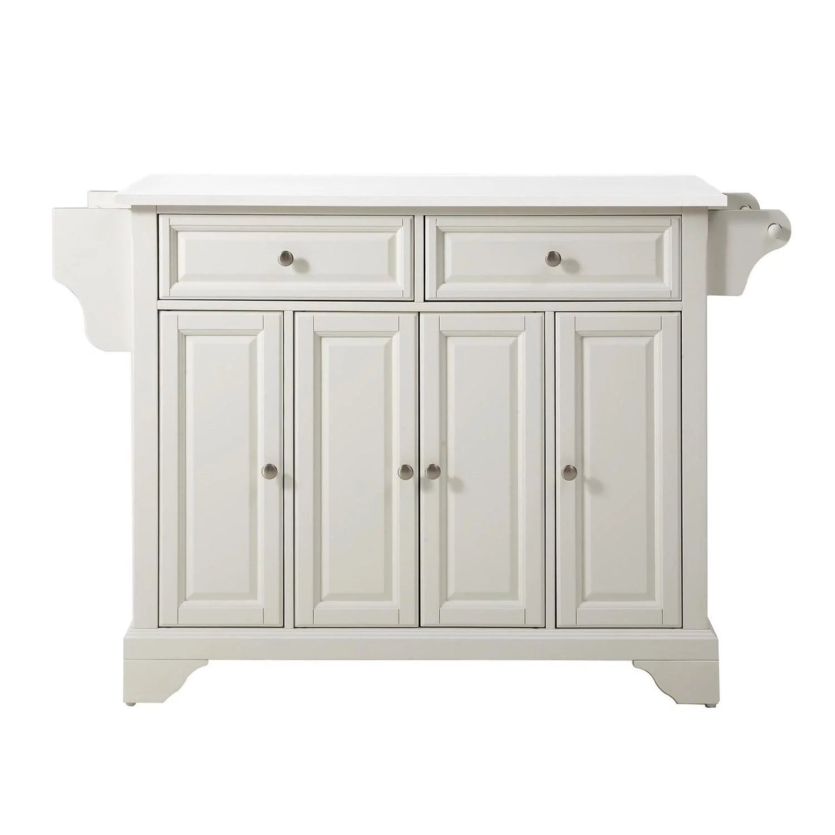 White Black Kitchen Island Cart Q897083